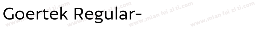 Goertek Regular字体转换